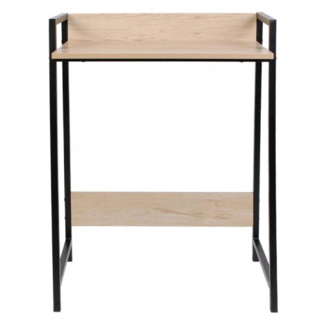 Bureau Design "Gemini" 84cm Noir & Naturel|Bureau|Paris Prix