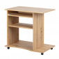 Bureau Informatique à Roulettes "Tao" 80cm Beige|Bureau|Paris Prix