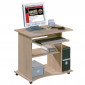 Bureau Informatique à Roulettes "Tao" 80cm Chêne|Bureau|Paris Prix