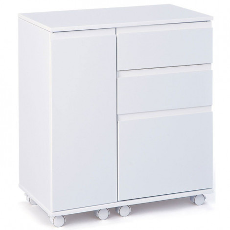 Bureau d'Appoint Extensible "Luna" 121cm Blanc|Bureau|Paris Prix