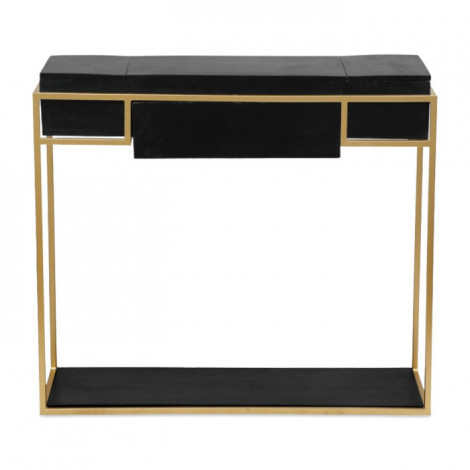 Bureau Design "Korma" 91cm Noir & Or|Bureau|Paris Prix