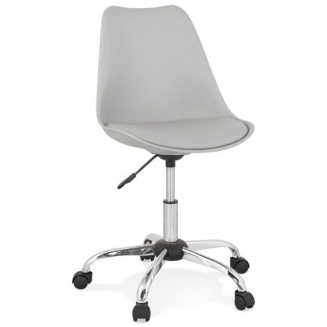 Chaise de Bureau Design "Amidon" 81cm Gris|Chaises et Fauteuils|Paris Prix