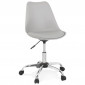 Chaise de Bureau Design "Amidon" 81cm Gris|Chaises et Fauteuils|Paris Prix