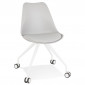 Chaise de Bureau Design "Laxina" 92cm Gris & Blanc|Chaises et Fauteuils|Paris Prix