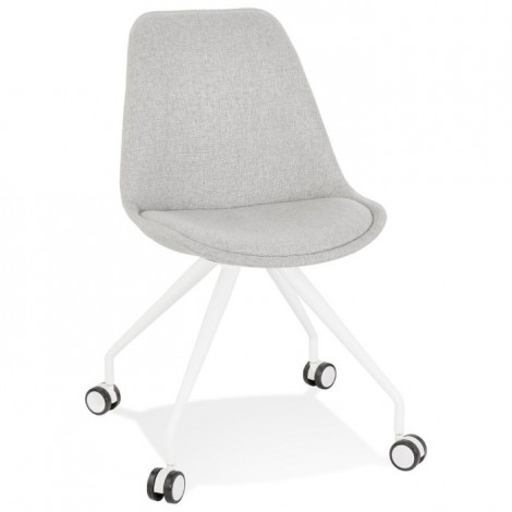 Chaise de Bureau Design "Moschi" 92cm Gris & Blanc|Chaises et Fauteuils|Paris Prix