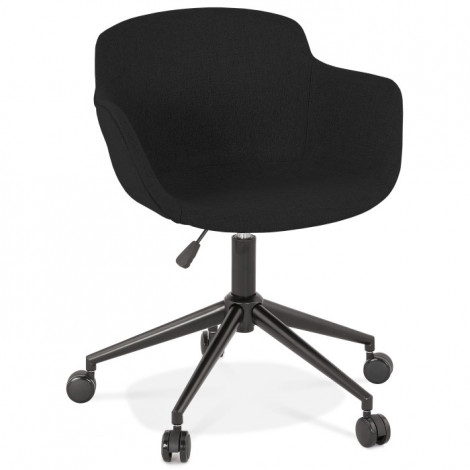Chaise de Bureau Design "Alma" 80cm Noir|Chaises et Fauteuils|Paris Prix