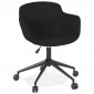Chaise de Bureau Design "Alma" 80cm Noir|Chaises et Fauteuils|Paris Prix