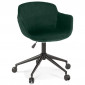 Fauteuil Design "Laurie" 80cm Vert & Noir|Chaises et Fauteuils|Paris Prix