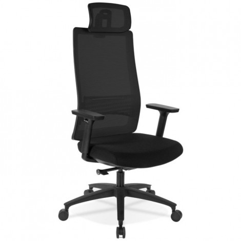 Fauteuil de Bureau Design "Tiziano" 126cm Noir|Chaises et Fauteuils|Paris Prix