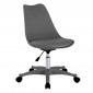 Chaise de Bureau Design "Kiruna" 92cm Gris|Chaises et Fauteuils|Paris Prix