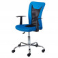 Fauteuil de Bureau "Gaspard" 89-99cm Bleu & Noir|Chaises et Fauteuils|Paris Prix