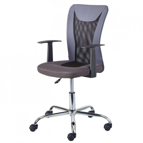 Fauteuil de Bureau "Gaspard" 89-99cm Gris & Noir|Chaises et Fauteuils|Paris Prix