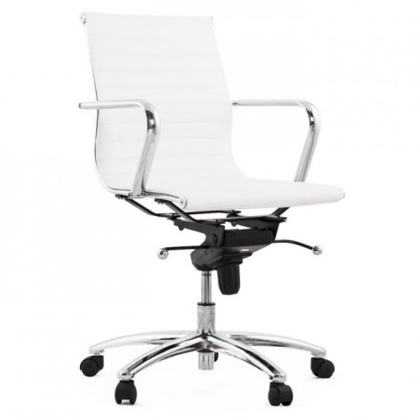 Fauteuil de Bureau "Oméga" 101cm Blanc|Chaises et Fauteuils|Paris Prix
