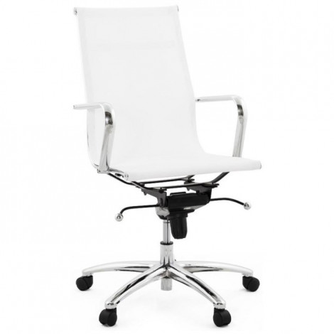 Fauteuil de Bureau "Oro" 113cm Blanc|Chaises et Fauteuils|Paris Prix