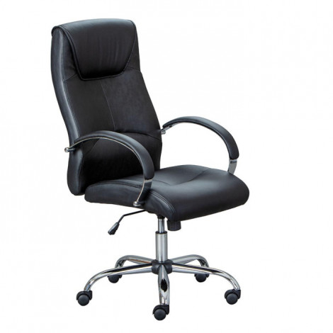 Chaise de Bureau Design "Tobal" 111-119cm Noir|Chaises et Fauteuils|Paris Prix