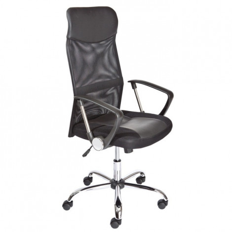 Fauteuil de Bureau à Roulettes "Work" 121cm Noir|Chaises et Fauteuils|Paris Prix