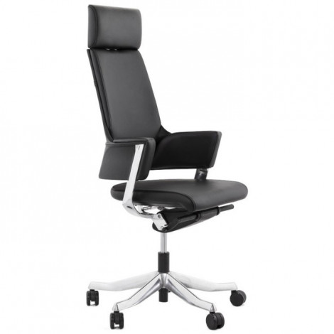 Fauteuil de Bureau en Cuir "Lounge" 132cm Noir|Chaises et Fauteuils|Paris Prix