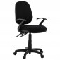 Fauteuil de Bureau "Classic" 106cm Noir|Chaises et Fauteuils|Paris Prix