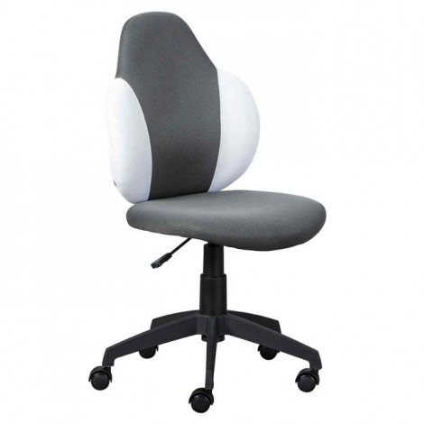 Chaise de Bureau "Jessi" 100cm Gris & Blanc|Chaises et Fauteuils|Paris Prix