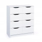 Commode 8 Tiroirs "Tilda" 80cm Blanc|Commode|Paris Prix
