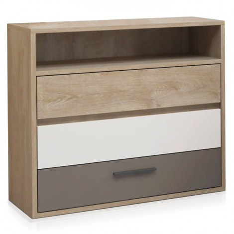 Commode Design 3 Tiroirs "Milo" 86cm Naturel|Commode|Paris Prix