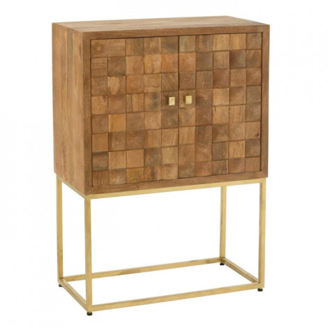 Commode 2 Portes sur Pied "Nino" 122cm Naturel|Commode|Paris Prix