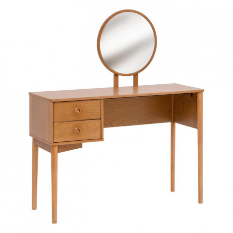 Coiffeuse en Bois 4 Tiroirs "Charlie" 126cm Marron|Commode|Paris Prix
