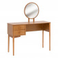 Coiffeuse en Bois 4 Tiroirs "Charlie" 126cm Marron|Commode|Paris Prix