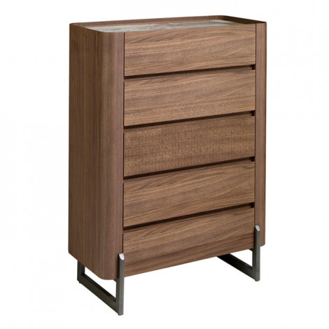 Chiffonnier Design en Bois "Clinton" 112cm Naturel|Commode|Paris Prix