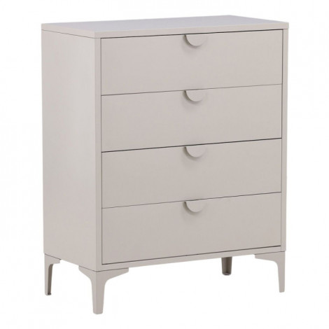 Commode Design 4 Tiroirs "Piring" 98cm Beige|Commode|Paris Prix