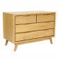 Commode 4 Tiroirs "Fiftees" 100cm Naturel|Commode|Paris Prix