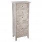 Chiffonnier 6 Tiroirs "Charme" 113cm Naturel|Commode|Paris Prix