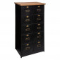 Commode Design 10 Tiroirs "Ivan" 122cm Noir|Commode|Paris Prix