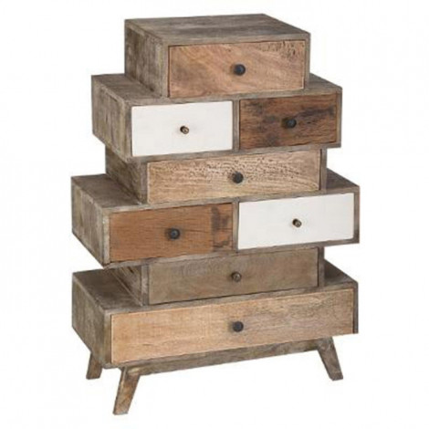 Commode Design 8 Tiroirs "Koval" 107cm Naturel|Commode|Paris Prix