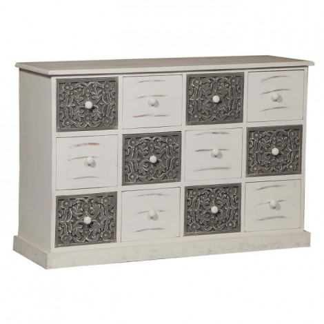 Commode Design 12 Tiroirs "Suzy" 120cm Naturel|Commode|Paris Prix