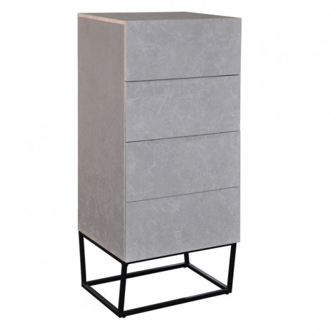Commode Design 4 Tiroirs "Luena" 120cm Gris|Commode|Paris Prix