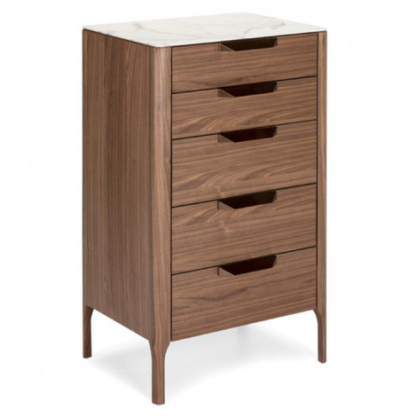 Chiffonnier 5 Tiroirs "Bosca" 107cm Naturel|Commode|Paris Prix
