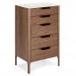 Chiffonnier 5 Tiroirs "Bosca" 107cm Naturel|Commode|Paris Prix