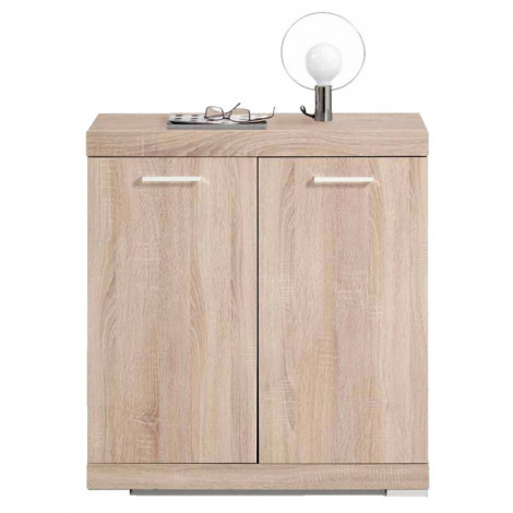 Commode 2 Portes Design "Cazeg" 89cm Chêne Clair|Commode|Paris Prix