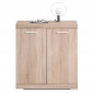 Commode 2 Portes Design "Cazeg" 89cm Chêne Clair|Commode|Paris Prix