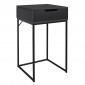Coiffeuse Design & Miroir "Abbot" 77cm Noir|Commode|Paris Prix