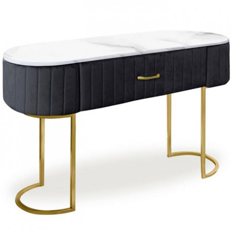 Coiffeuse Design 1 Tiroir "Lomape" 120cm Noir|Commode|Paris Prix