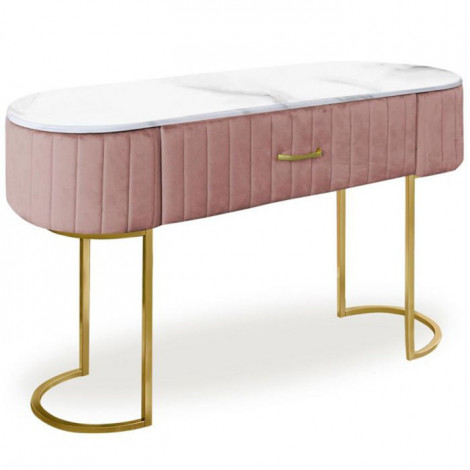 Coiffeuse Design 1 Tiroir "Lomape" 120cm Rose|Commode|Paris Prix