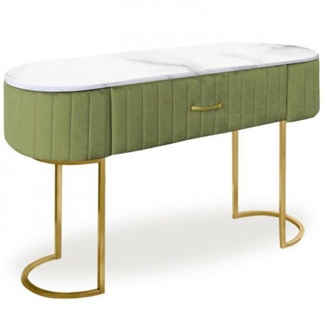 Coiffeuse Design 1 Tiroir "Lomape" 120cm Kaki|Commode|Paris Prix
