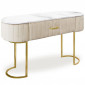 Coiffeuse Design 1 Tiroir "Lomape" 120cm Beige|Commode|Paris Prix