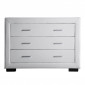 Commode 3 Tiroirs Design "Tazetun" 110cm Blanc|Commode|Paris Prix