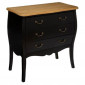 Commode 3 Tiroirs "Chrysa" 76cm Noir|Commode|Paris Prix