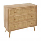 Commode en Bois 3 Tiroirs "Bali" 90cm Naturel|Commode|Paris Prix