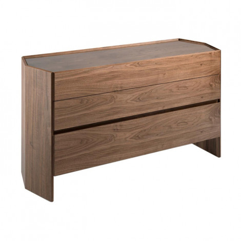 Commode 3 Tiroirs "Hexagonale" 143cm Noyer|Commode|Paris Prix