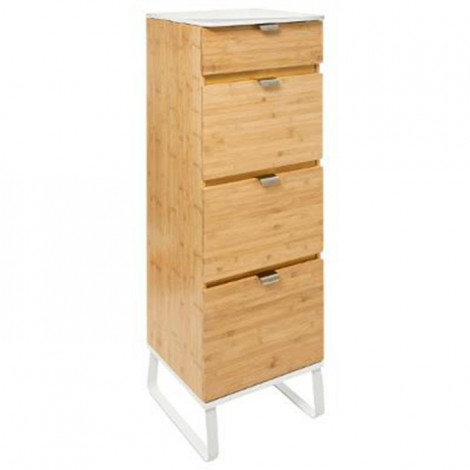 Chiffonnier 4 Tiroirs Bambou "Levia" 130cm Naturel|Commode|Paris Prix